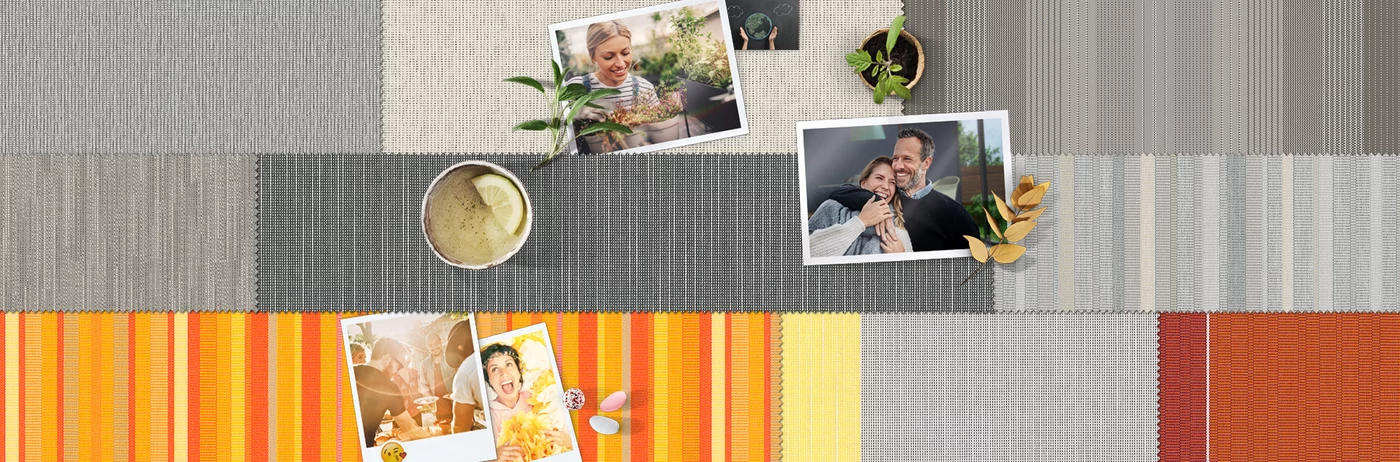 Eine Collage aus verschiedenen Texturen in Grau, Weiß und Orange mit Fotos und dekorativen Elementen. Eine Collage aus verschiedenen Texturen in Grau, Weiß und Orange mit Fotos und dekorativen Elementen.