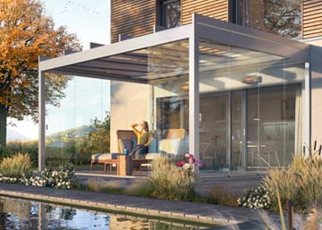 weinor Glasoase® – transparenter, lichtdurchfluteter Lebensraum weinor Glasoase®