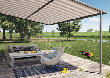 weinor Plaza Viva – de textiele pergola-zonwering