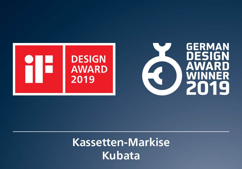 Awards Kassetten-Markise Kubata Awards Kassetten-Markise Kubata