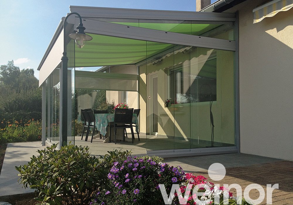 Glasoase® weinor Kalt-Wintergarten Untergesetzte Beschattung, Seitenbeschattung