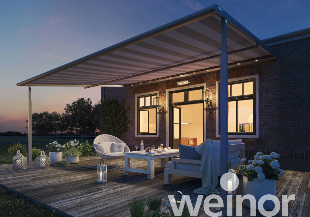 textile Pergola-Markise weinor... mit LED