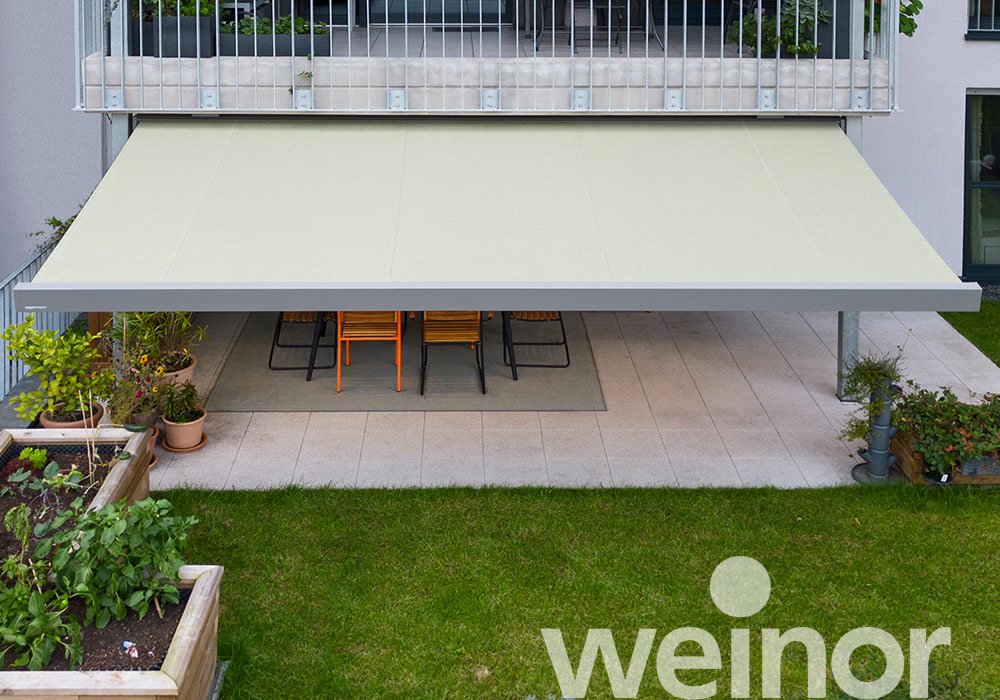 Kubische Markise auch für kleine Terrassen