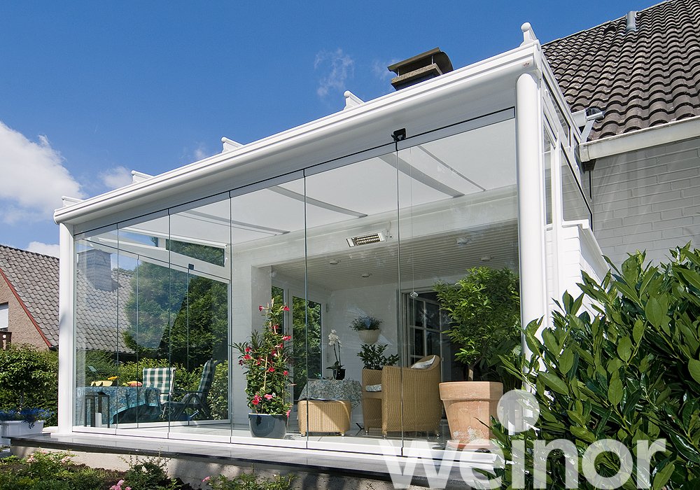 Glasoase® weinor Kalt-Wintergarten Untergesetzte Beschattung