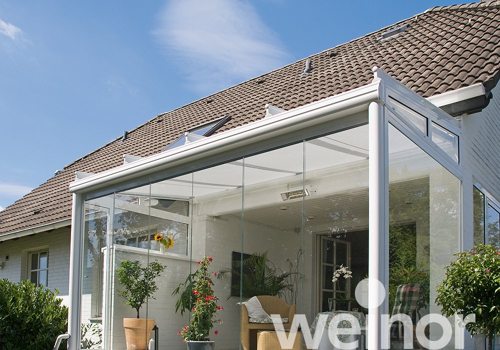 Glasoase® weinor Kalt-Wintergarten Untergesetzte Beschattung