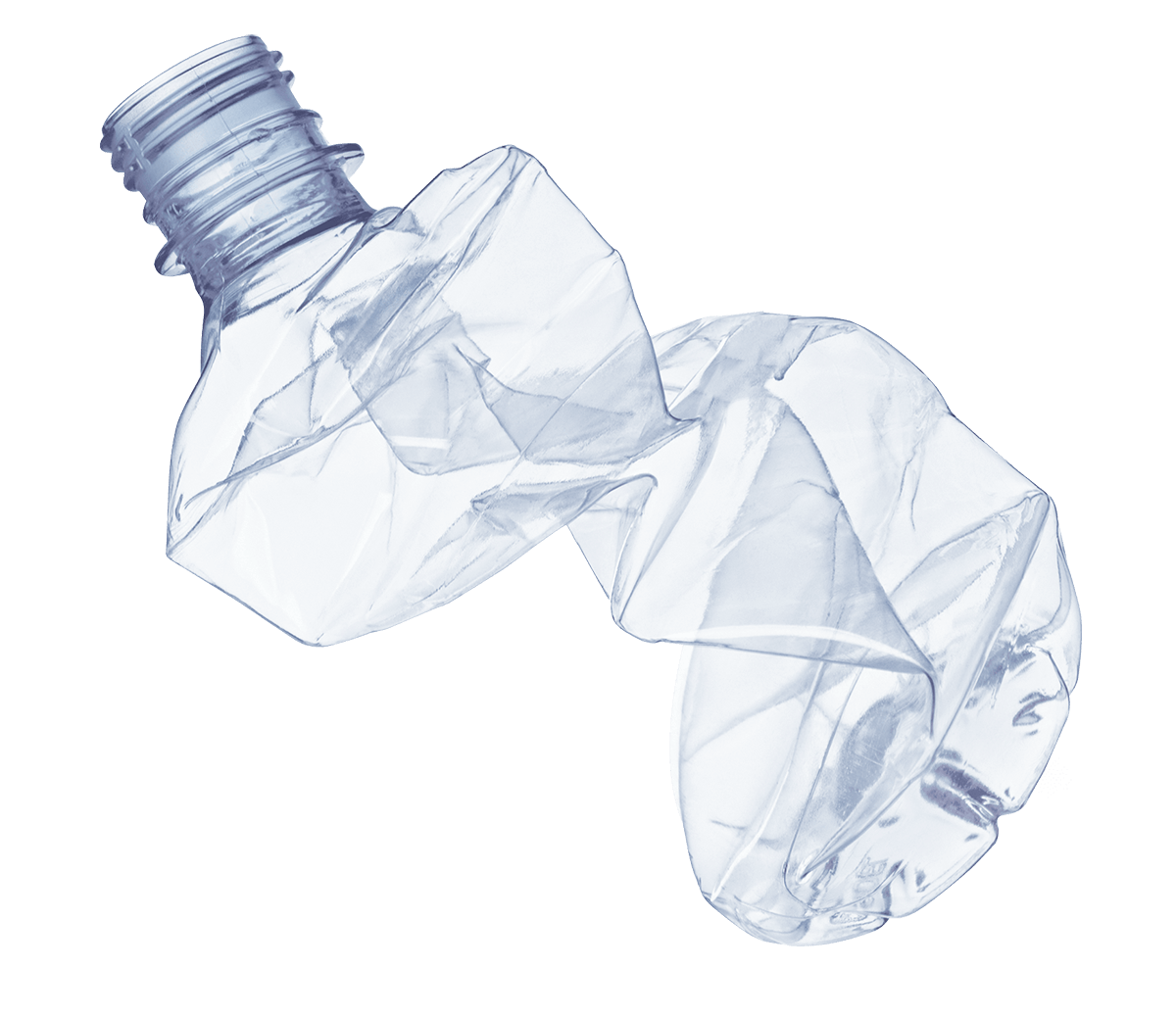 gedrückte Flasche
