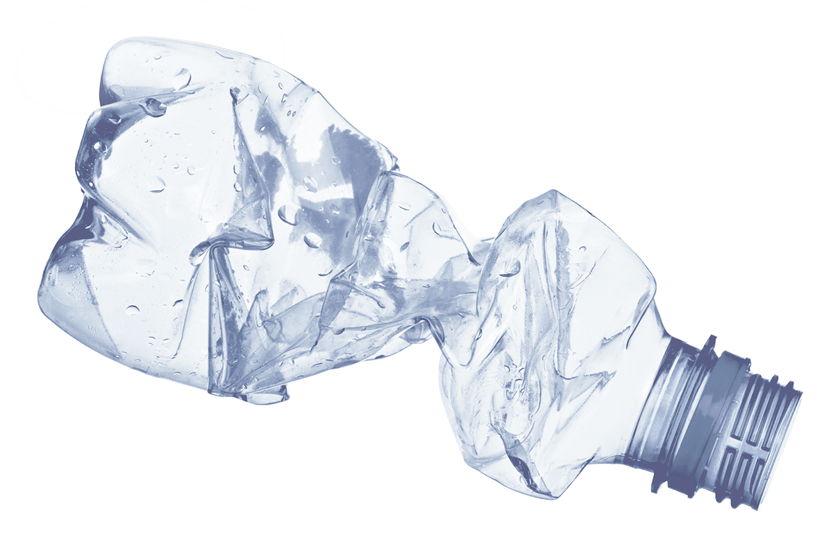 gequetschte Flasche